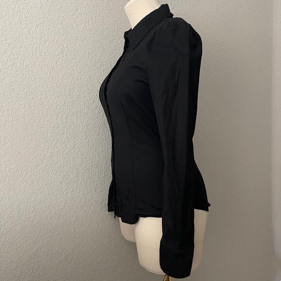 Reformation x Camille Rowe Jodie Shirt in Black, Size 10 - Picture 6 of 9
